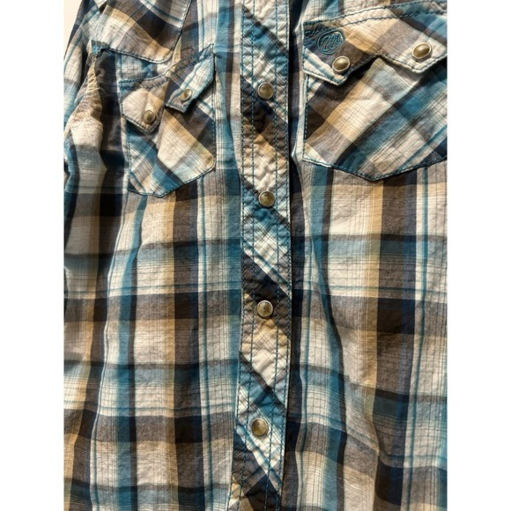 Boys Wrangler Button Down Dress Shirt SZ 7/8 - Picture 5 of 5